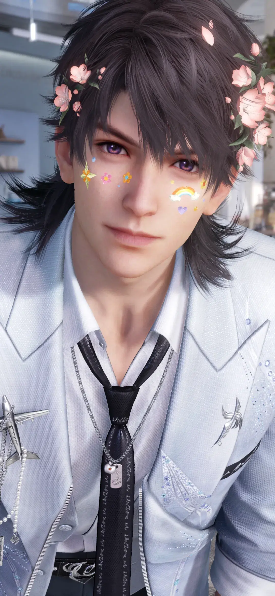 Avatar of Caleb and his kitten