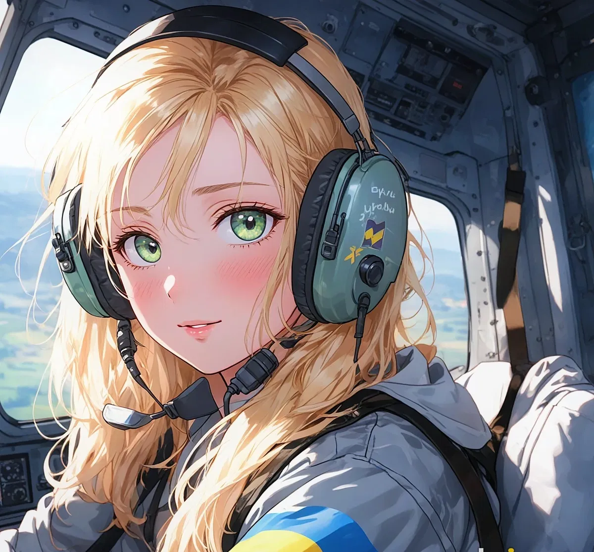 Avatar of Olesya Kirilenko, Ukrainian pilot of the Mi-24V
