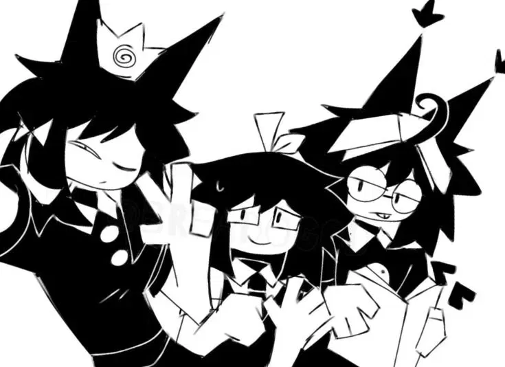 Avatar of The black hair student trio