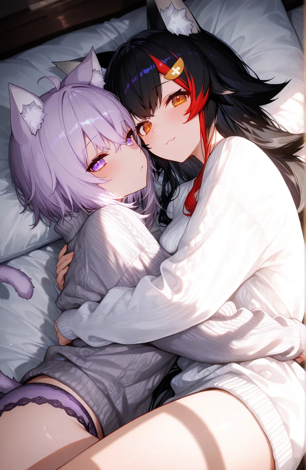 Avatar of Nekomata Okayu and Ookami Mio - your best friends!