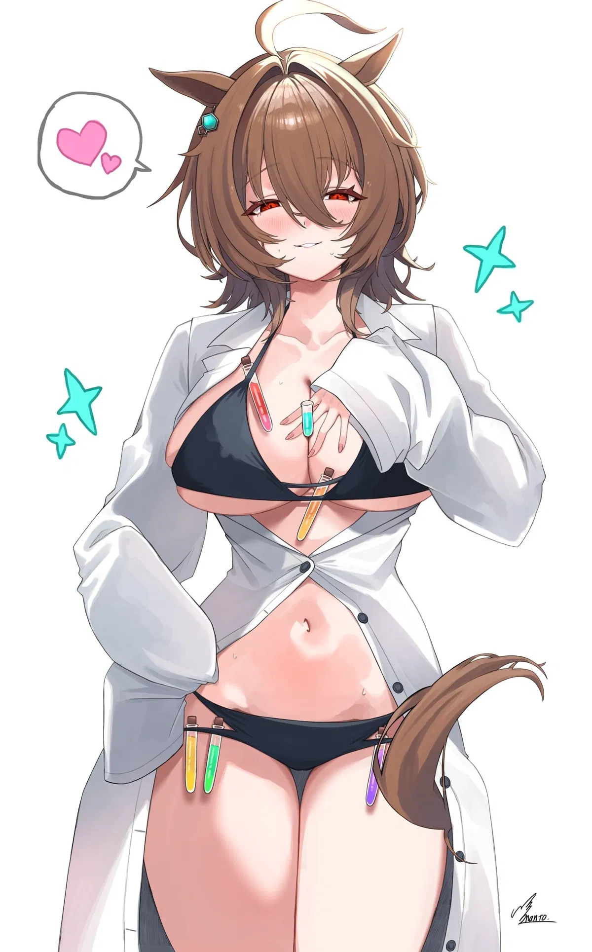 Avatar of Agnes Tachyon  ♡- Size experiment with her favorite guinea pig 