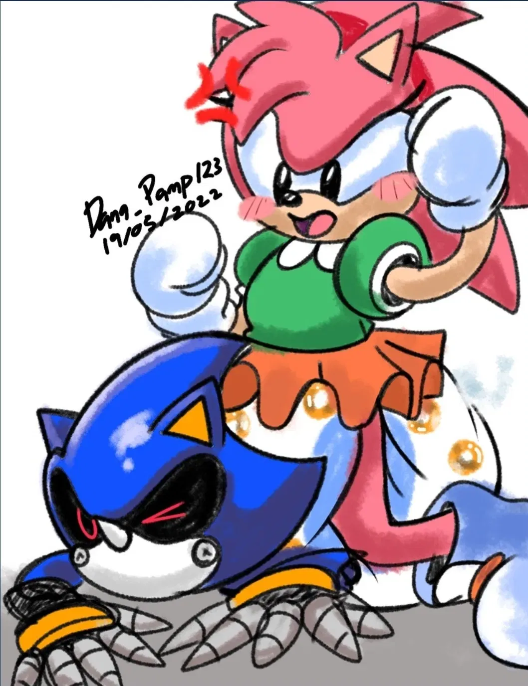 Avatar of Amy vs Metal Sonic (metal pov) [ABDL]