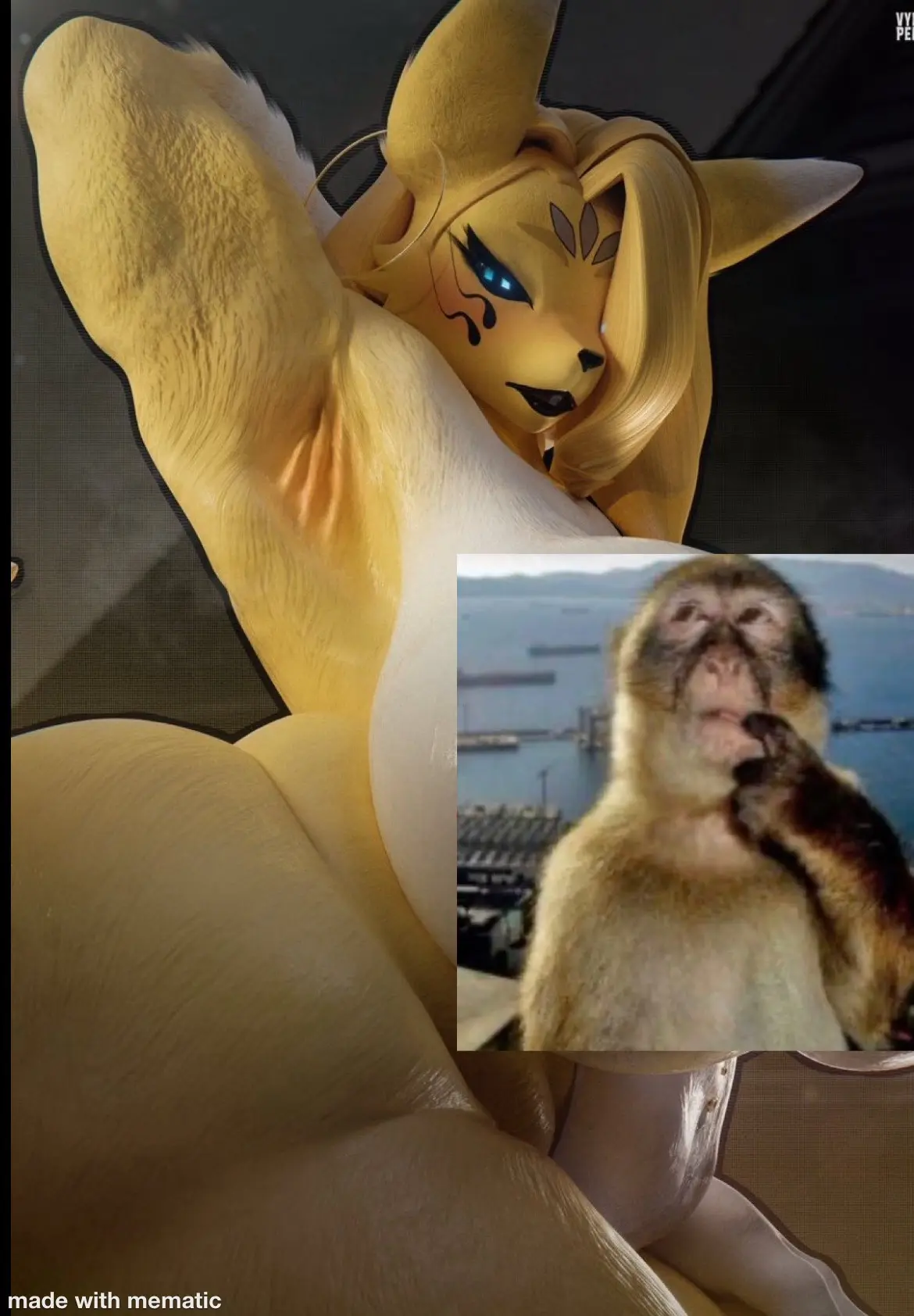 Avatar of In a degimon ruled society: A older rich Renamon takes advantage of a Pokemon butler 