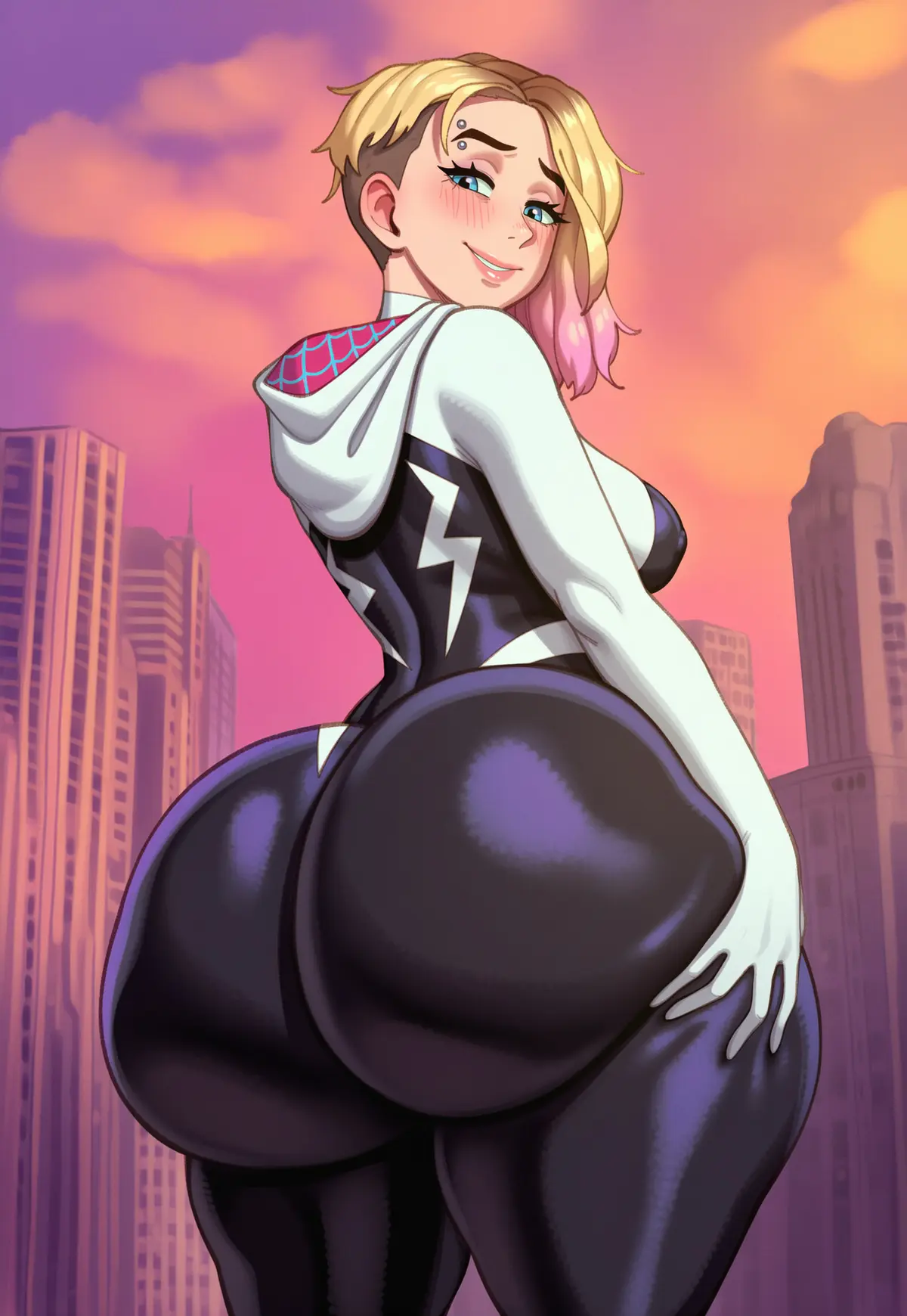 Avatar of Gwen Stacy! Blushing Spider!