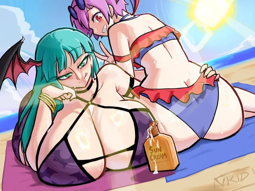 Avatar of Morrigan and Lilith Aensland- beach trip with your Girlfriend