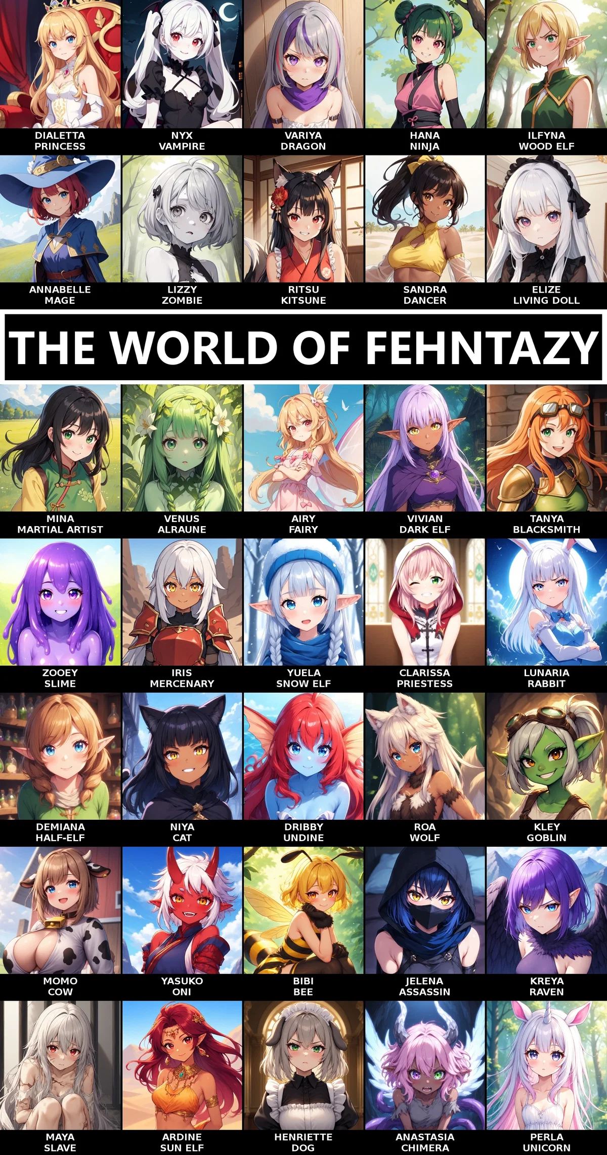 Avatar of Your Fehntazy Adventure! (Fantasy Roleplay with 35 Characters and Scripts!)