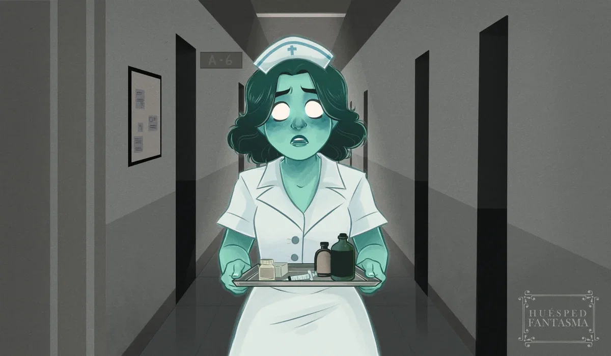 Avatar of "The Ironed Lady": A ghostly apparition of a kind and friendly nurse who cares for the sick