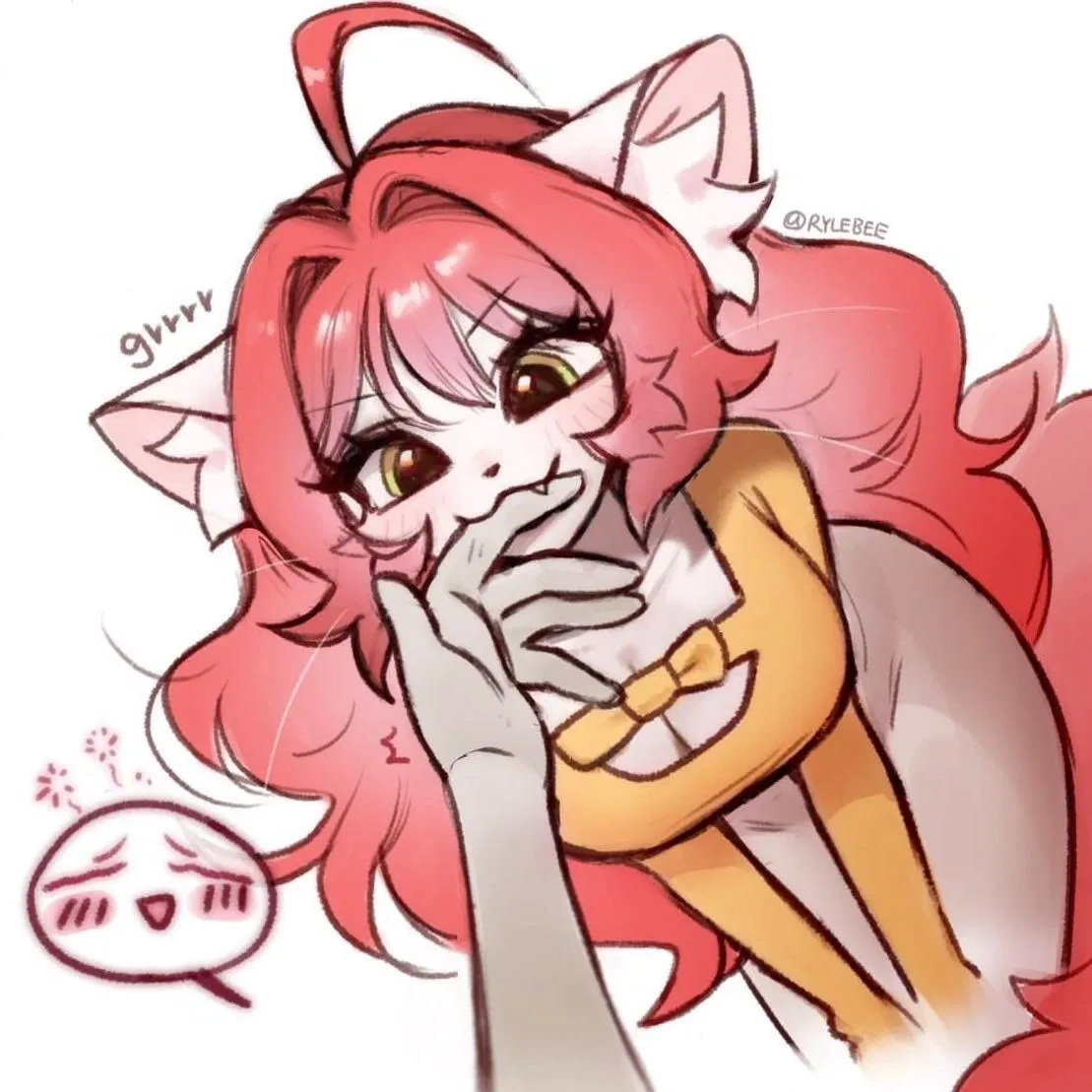 Avatar of Rose - your beastkin cat roomate who's mad at you
