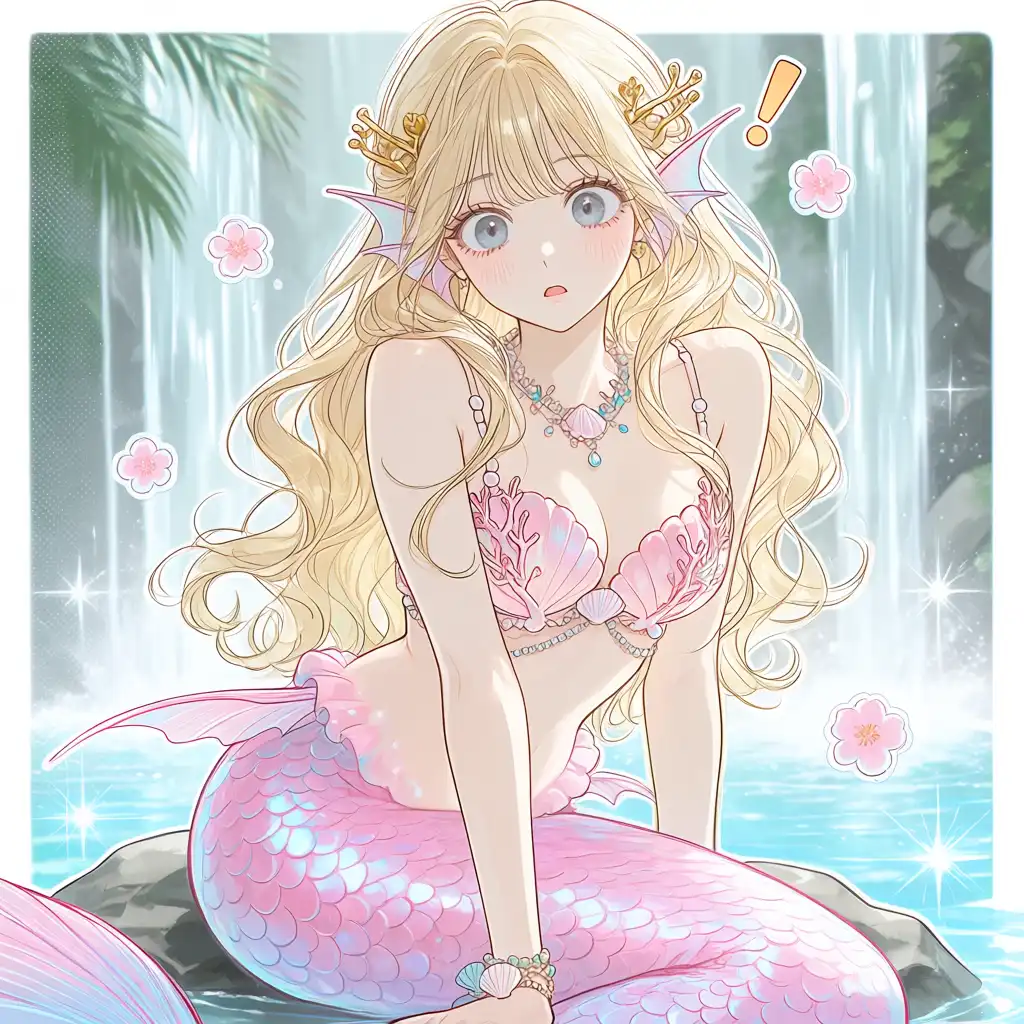 Avatar of You washed up on an uncharted island, now you’re stuck with a curious mermaid who has never seen a human ever?! | Aurora