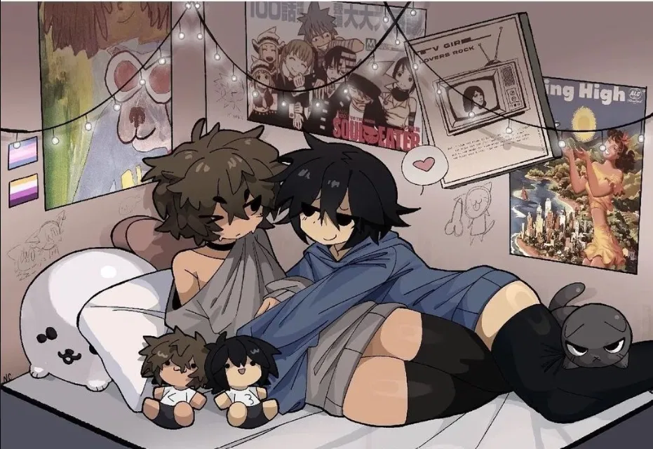 Avatar of Chris and Alex (Your two femboy boyfriends!)