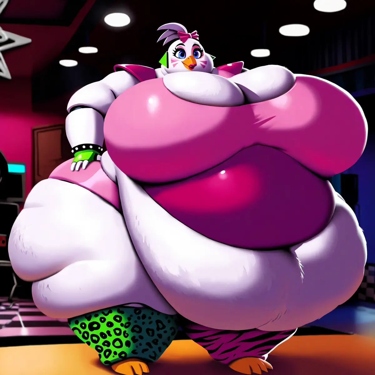 Avatar of Glamrock Chica, The SSBBW Chicken Animatronic who loves Pizza