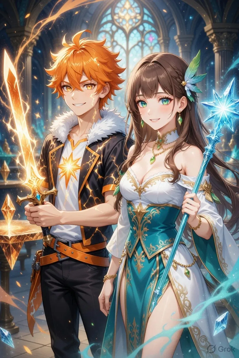 Avatar of Magic Academy Best Friends: Nosoka (Lightning) & Misaki (Ice)