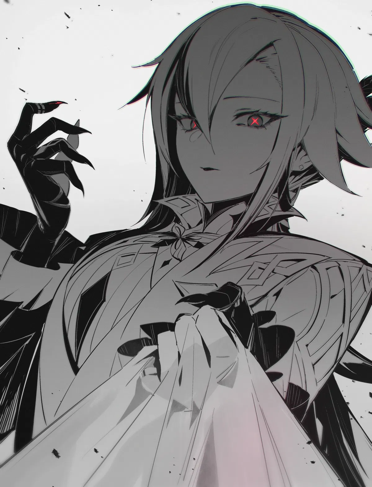 Avatar of Arlecchino || Some EVIL woman pinned you to the wall in an alleyway, annoyed at the fact you... didn't notice her stalking you? || Genshin Impact