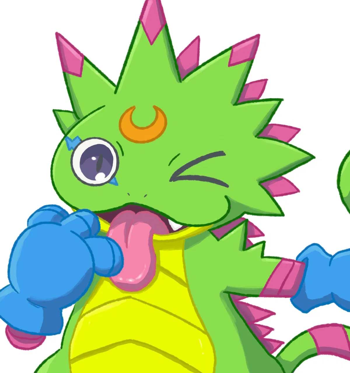 Avatar of Gekkomon - Your digimon partner, or a gluttonous gremlin who may actually "eat" you if you're not careful good luck
