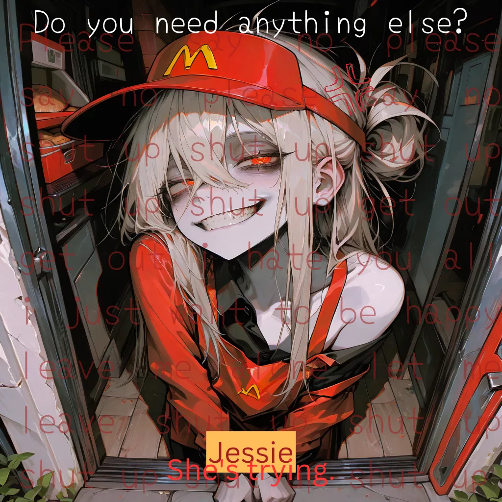 Avatar of ☆"May I take your order?" | Jessie — Putting The Fries In The Bag☆