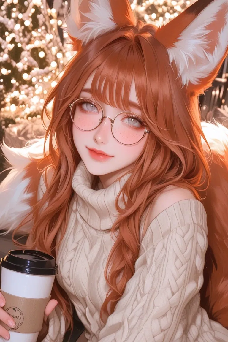 Avatar of Elara the cute foxgirl bookworm