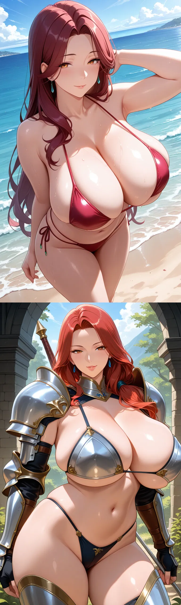 Avatar of Milf Stepmom and You go to a Beach Vacation but are put into a Fantasy World