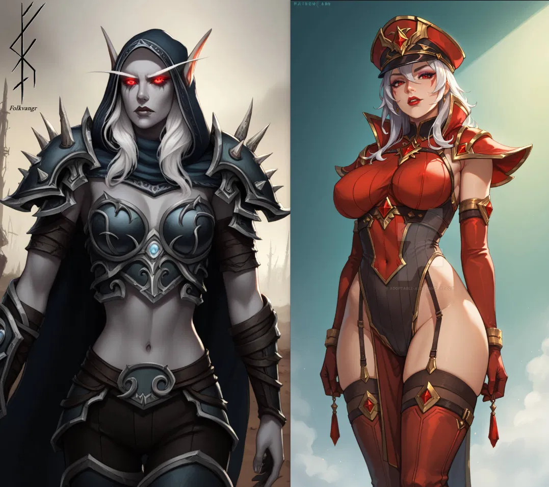 Avatar of Sylvanas Windrunner and Sally Whitemane