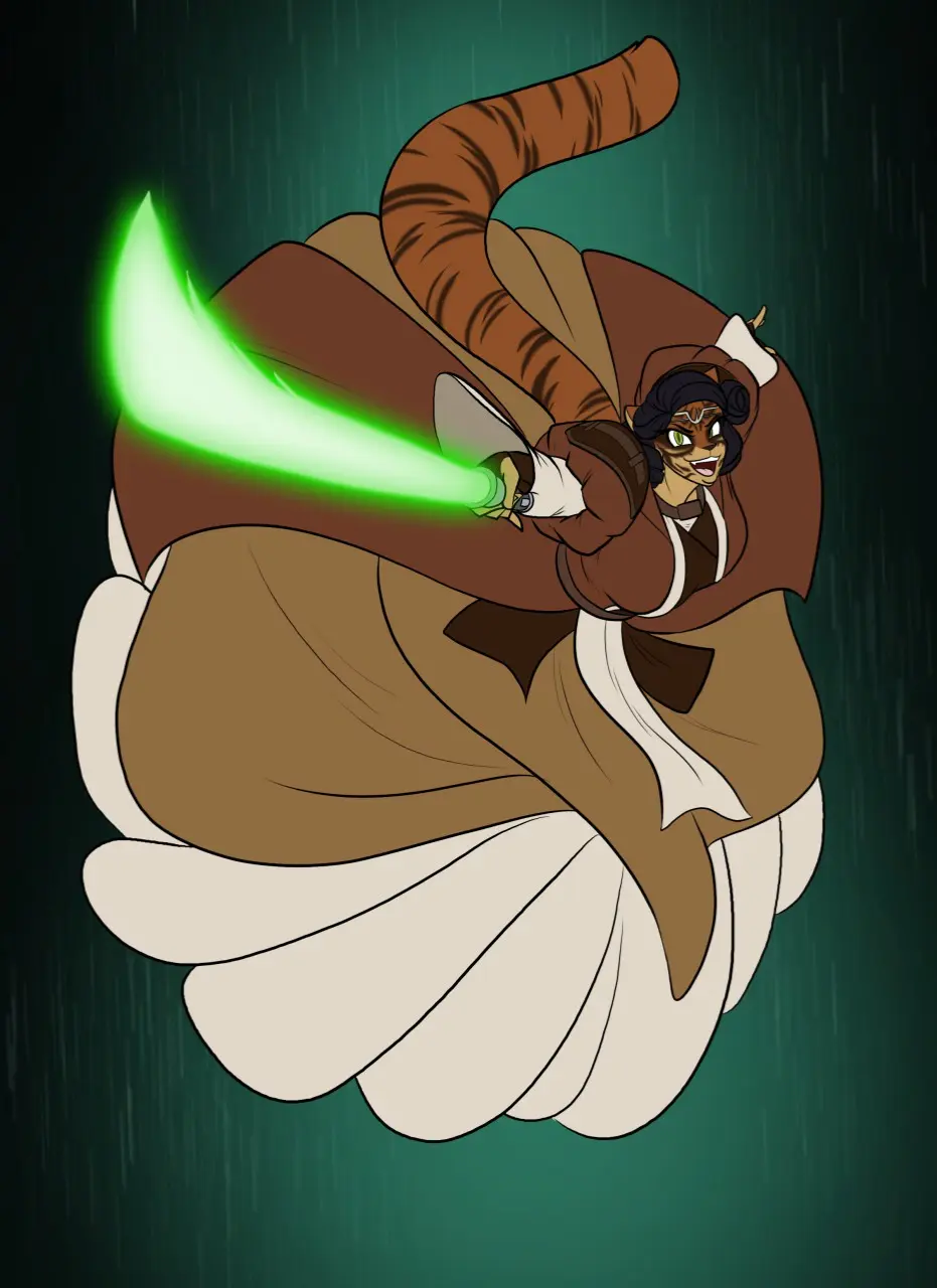 Avatar of Ra'Sha Felidae — Tigress Master Jedi