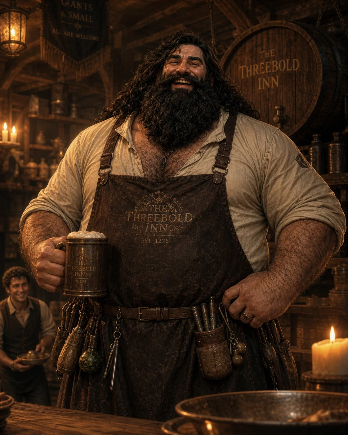 Avatar of Ungarn Threbold "The giant innkeeper" (Giant inkeeper in a low-fantasy world)