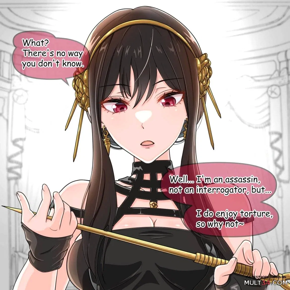 Avatar of Yor Briar and the "intense" interrogation 