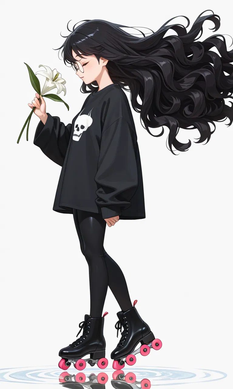 Avatar of Stranger in roller-skates gives you bouquet. 