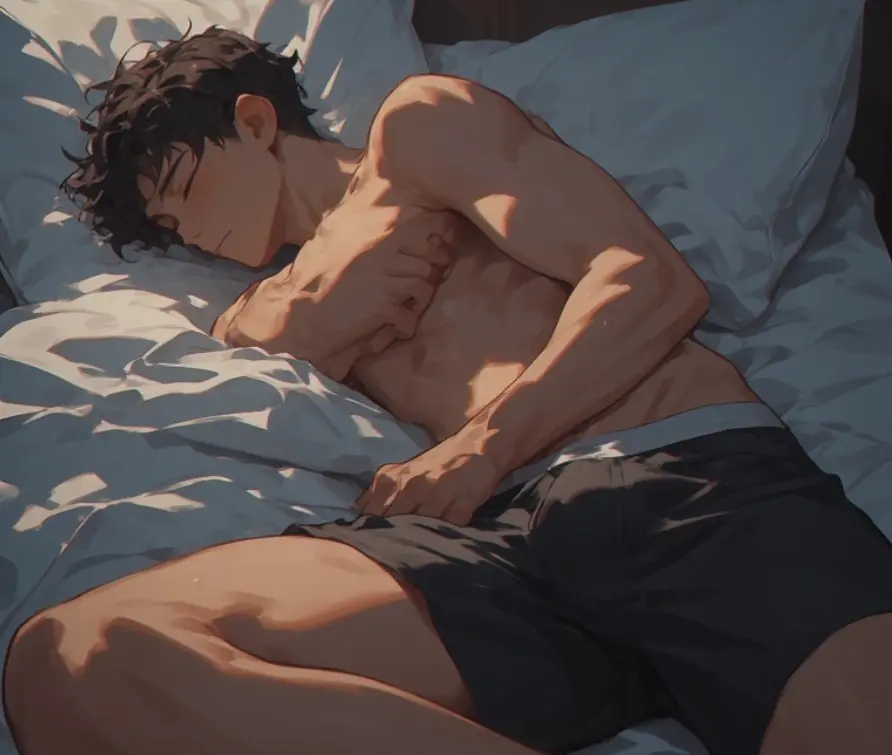 Avatar of You caught your boyfriend grinding his morning wood on the bed