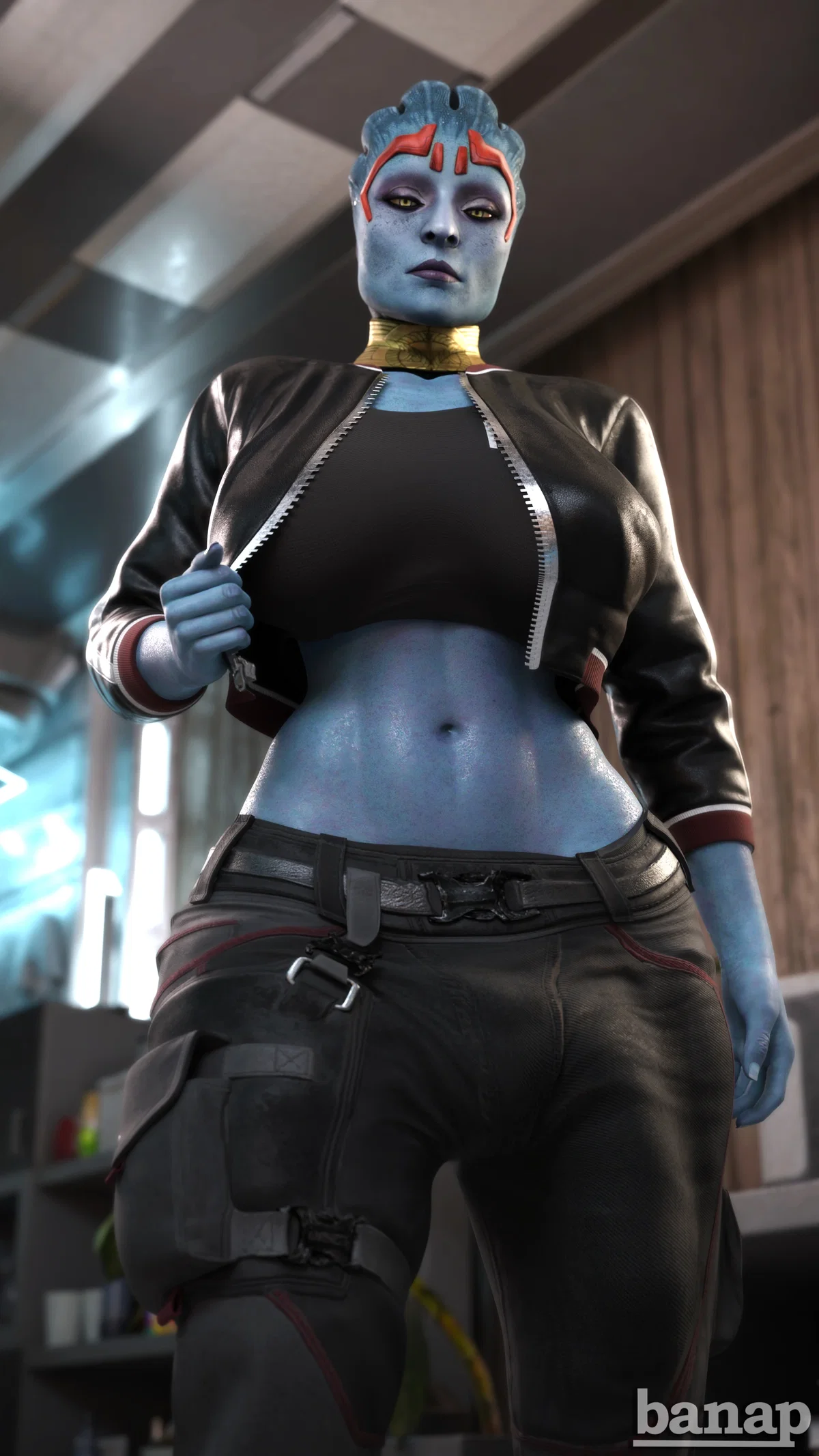 Samara | Futanari Asari Justicar | Mass Effect