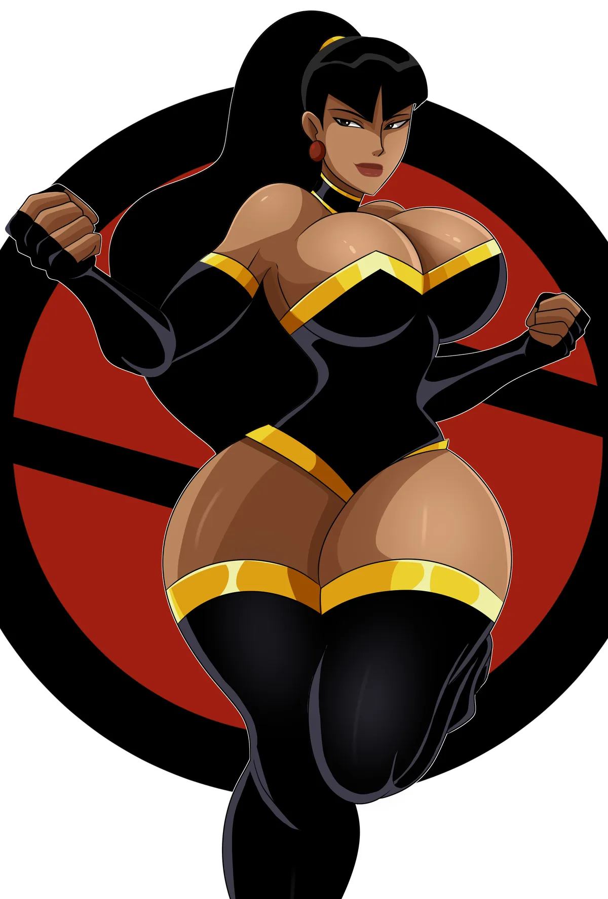 Avatar of You encountered a sexy villainess from an alternate earth-3 counterpart from a year ago and she wants to mingle with you 