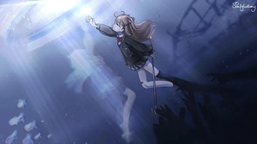 Avatar of Gawr Gura and Evil Neuro