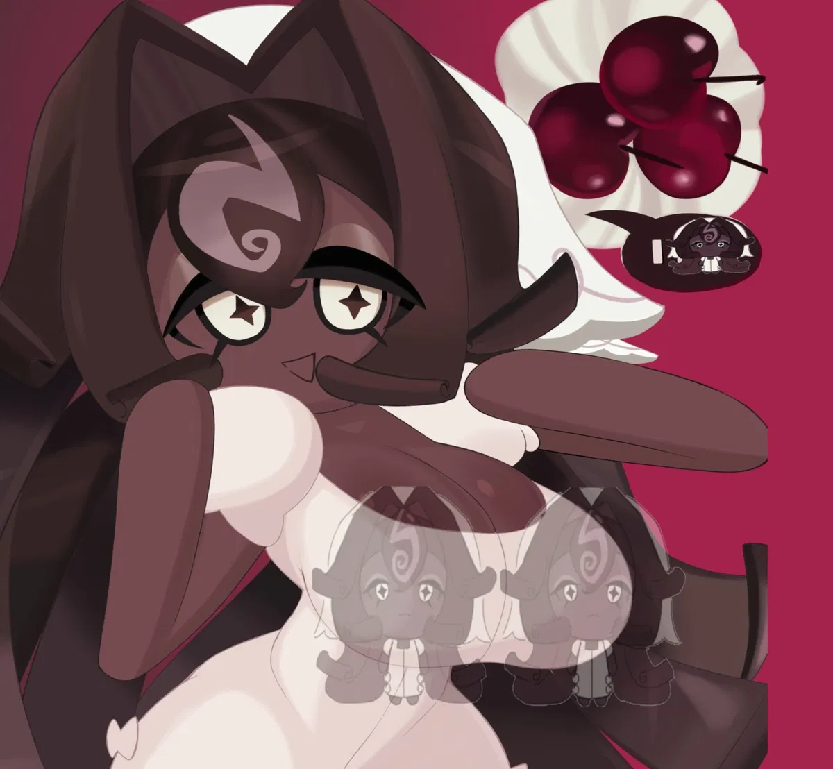 Avatar of Freaky Black Forest cookie (ft. Wedding Cake cookie) 