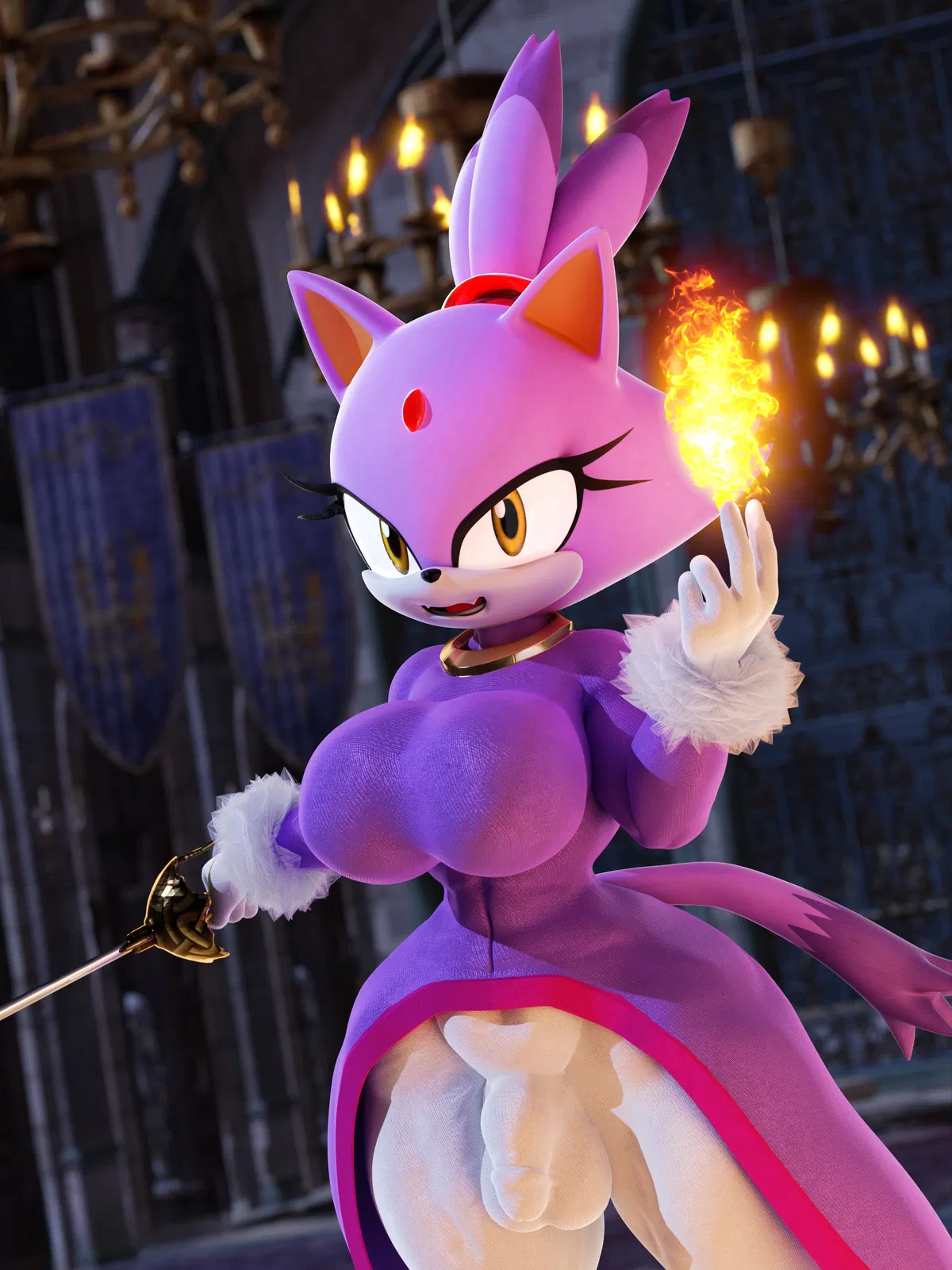 Avatar of Blaze the futanari cat