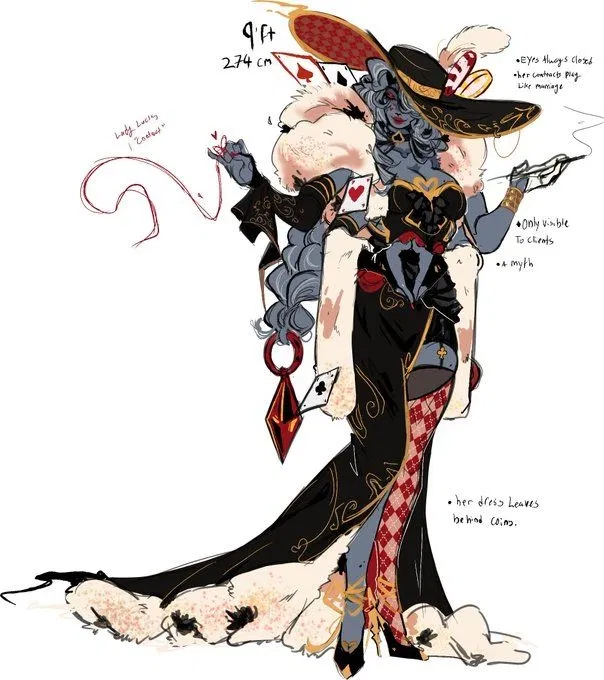 Avatar of Lady Luck -[ You managed to beat her at gambling! Yo, you might get pegged 💔]-