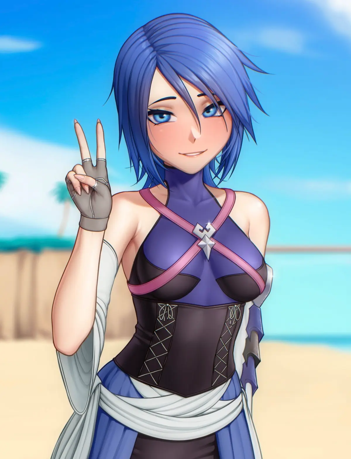 Avatar of Aqua (Kingdom Hearts) - Giving Aqua a stack of cash for….