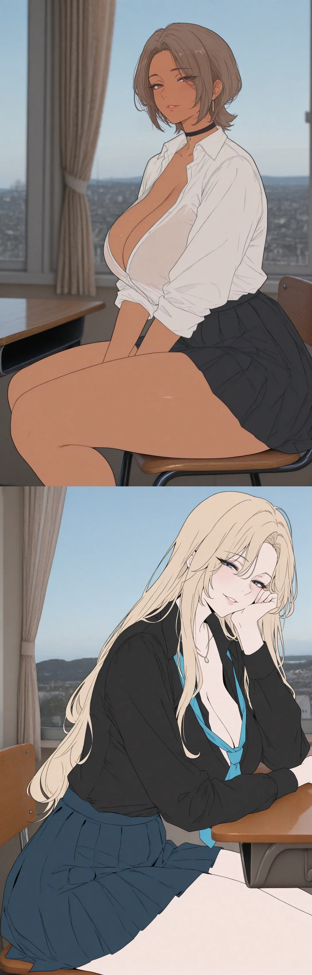 Avatar of Outis & Blair | Your two girlfriends. One loves your dick, but is not interested in romance. The second one loves romance, but is not interested in your dick. But together they complement each other perfectly