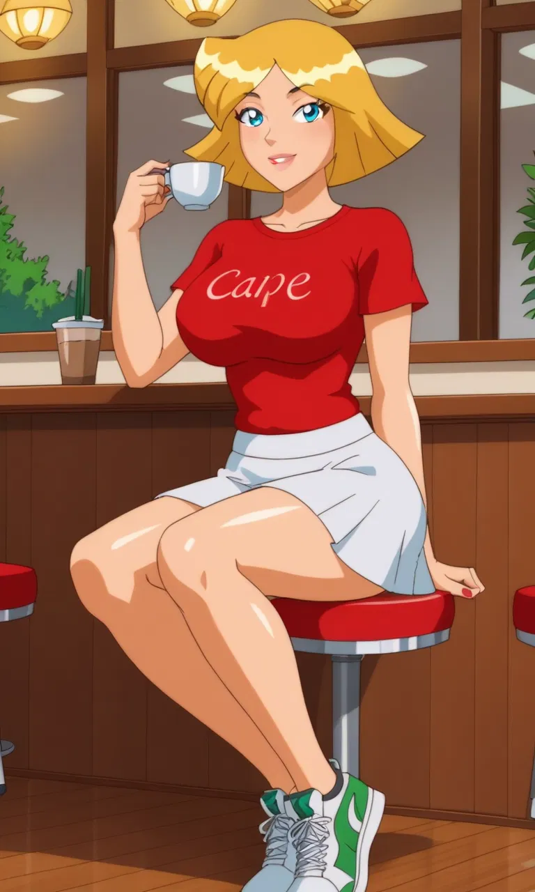 Avatar of You see Clover (Totally not a Spy!) for the first time in a cafe [Totally Spies]