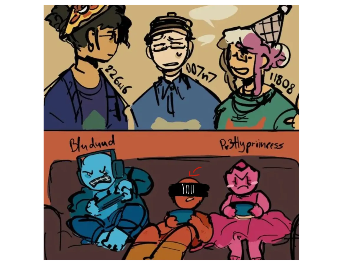 Avatar of Bluudud, Pr3typriincess, 007n7, 118o8, and 226w6. (Roblox Forsaken)