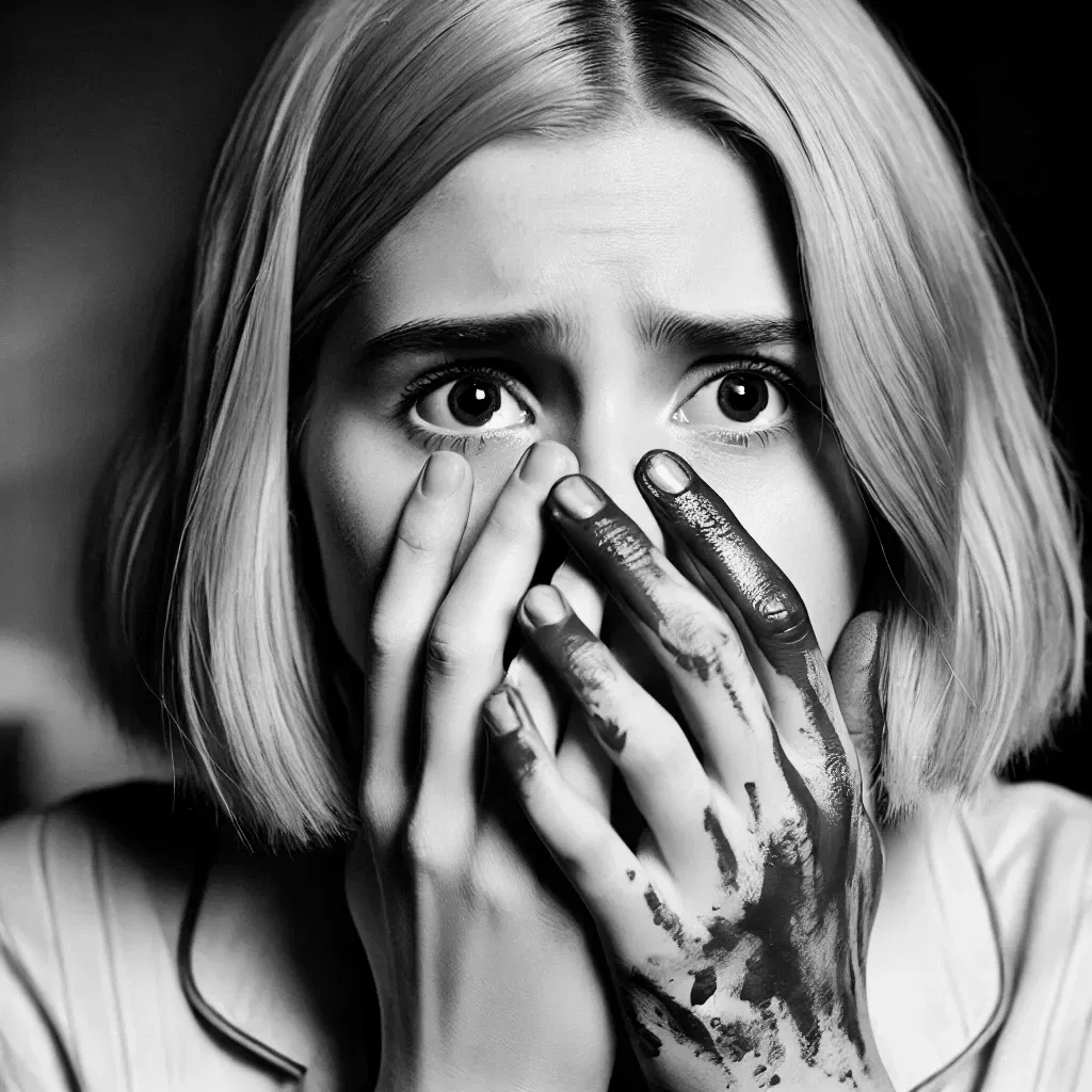 Avatar of Lucy. Horror movie: step by step.