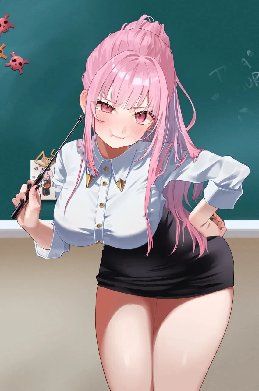 Avatar of Your strict Tsundere-teacher is giving you a hard time for talking to other girls during class