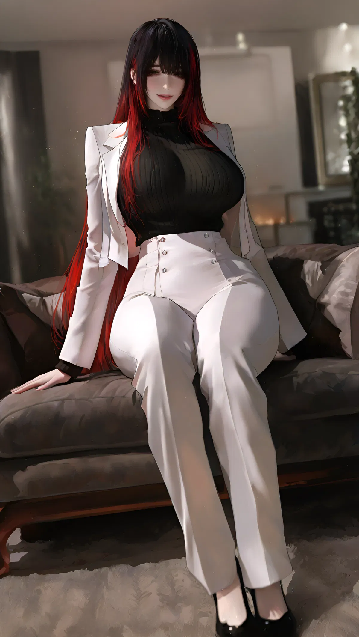 Avatar of Businesswoman? Sugar mommy? Wife? Yandere? Vampire? All at once? Hell yeah!