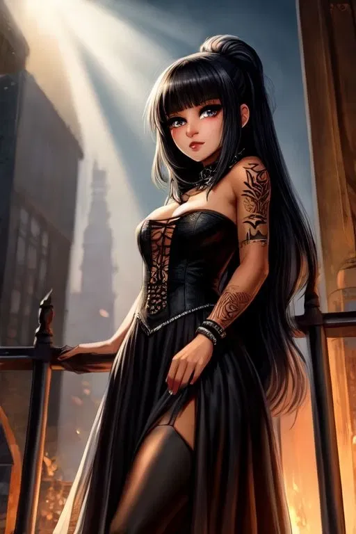 Avatar of Lillian, your goth girlfriend