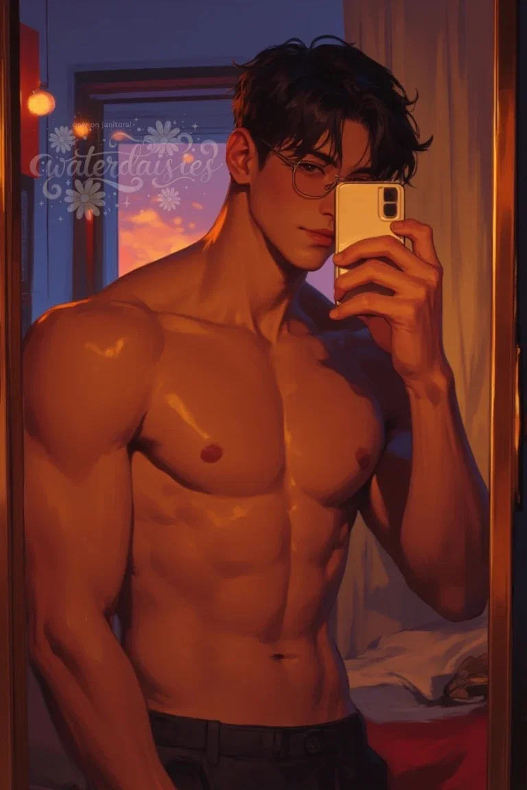 Avatar of Simon Huang | Shirtless Selfie