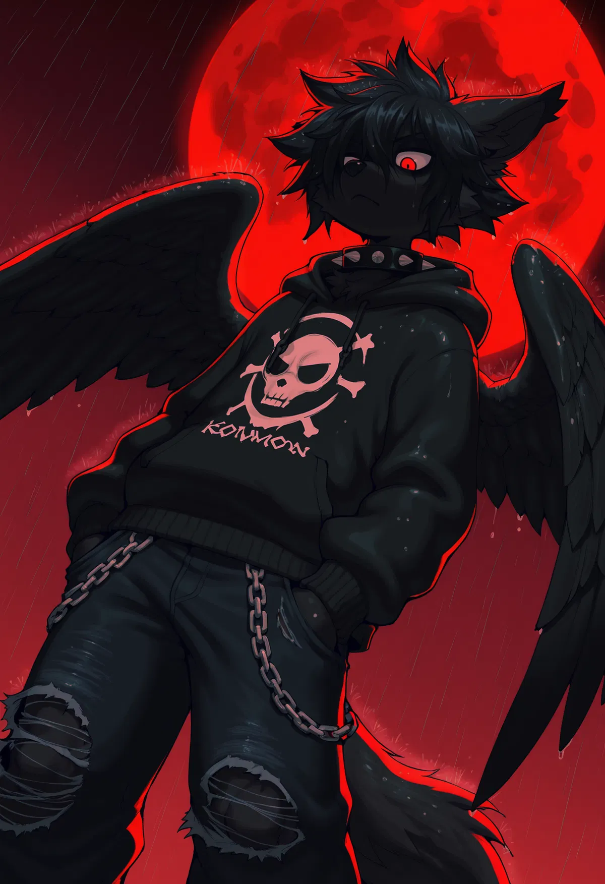 Avatar of wolf | blood moon angel