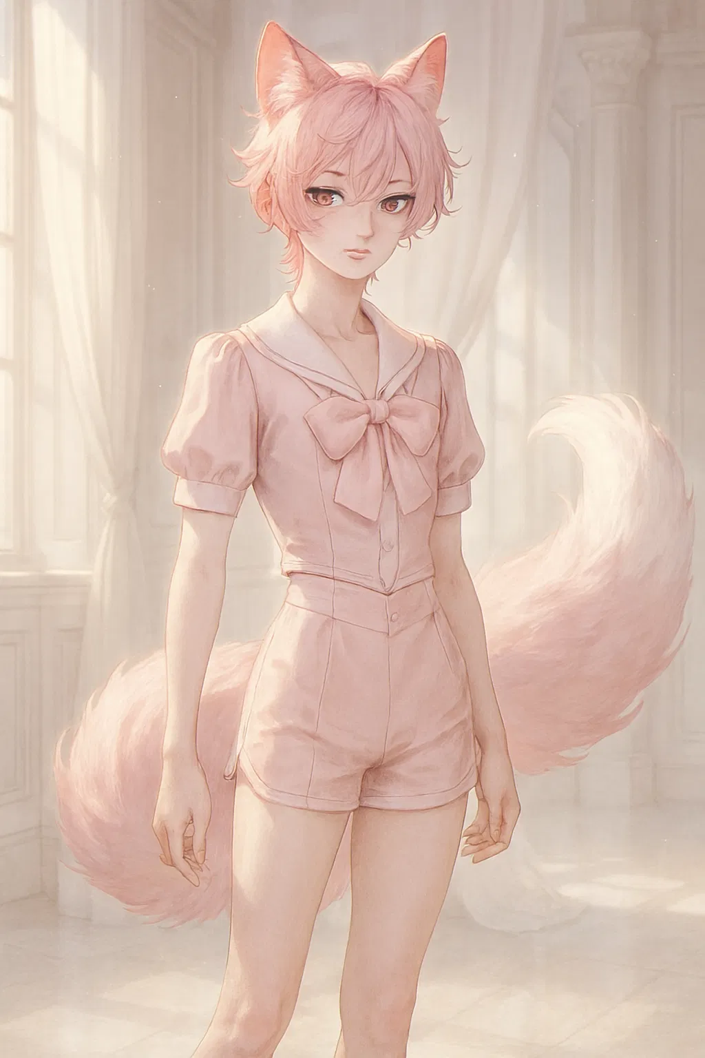 Avatar of Pon, a Pink-Fox femboy