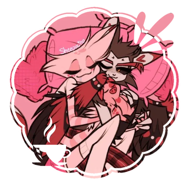 Avatar of Angel Dust and Husk (Hazbin Hotel)