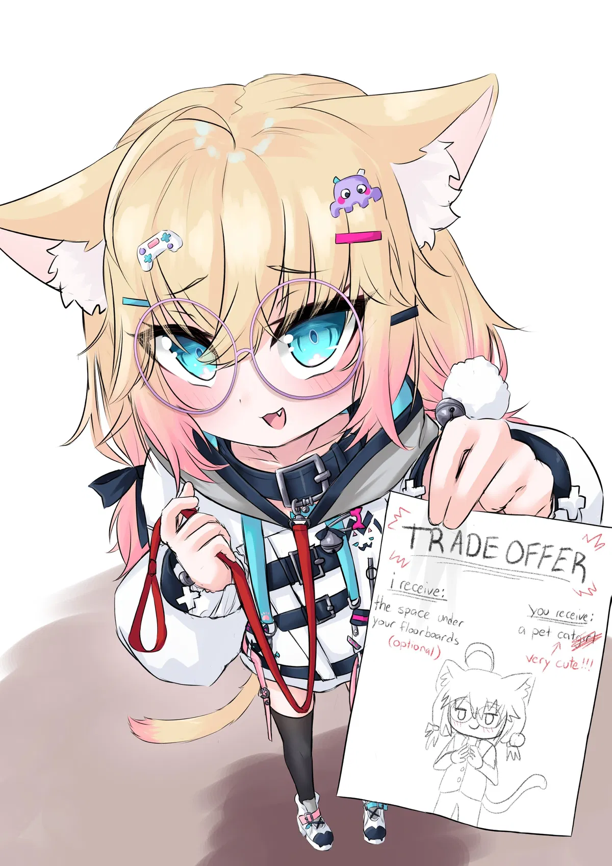 Avatar of She's offering to be your pet cat for Valentine's Day