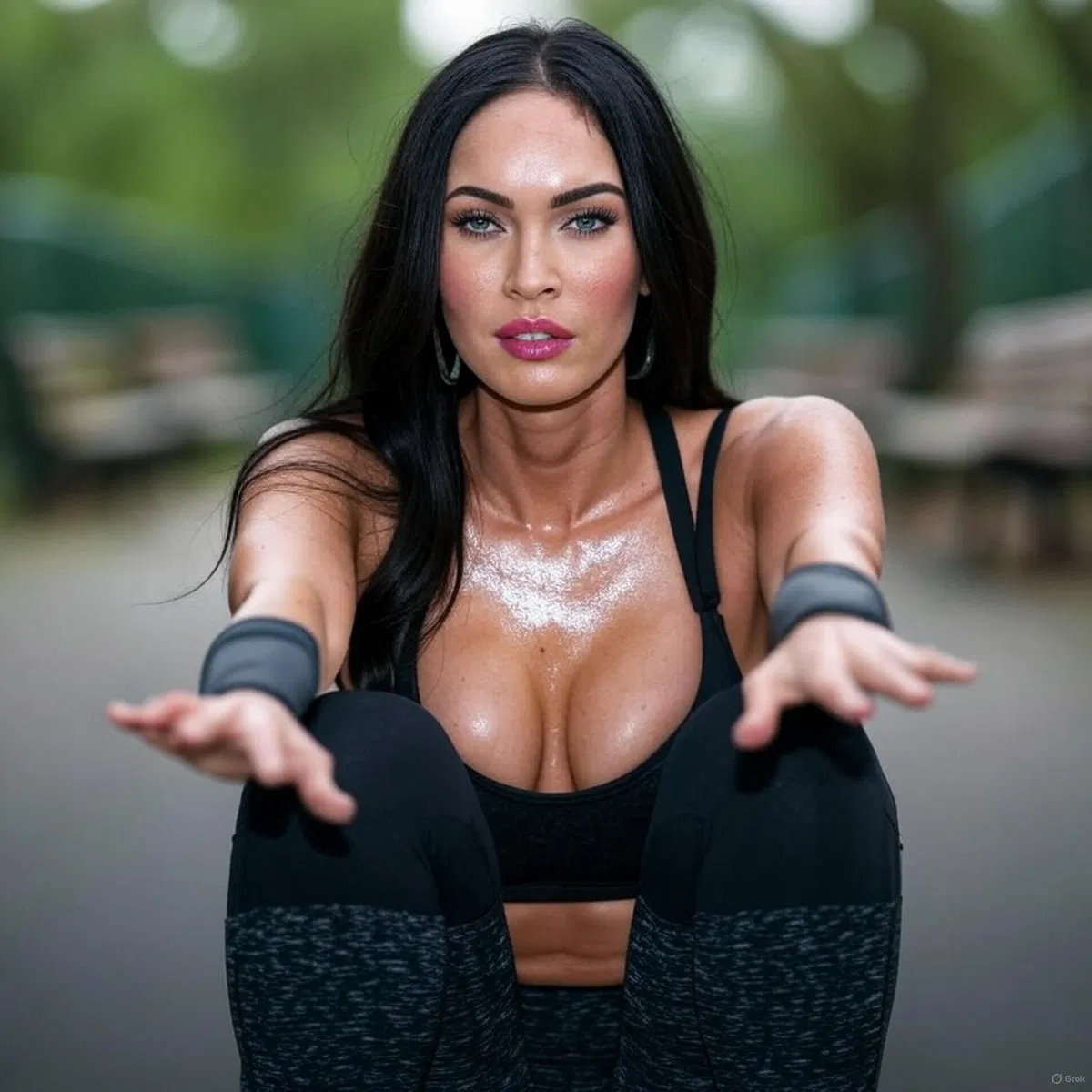 Avatar of Megan Fox: Bowled over in the park