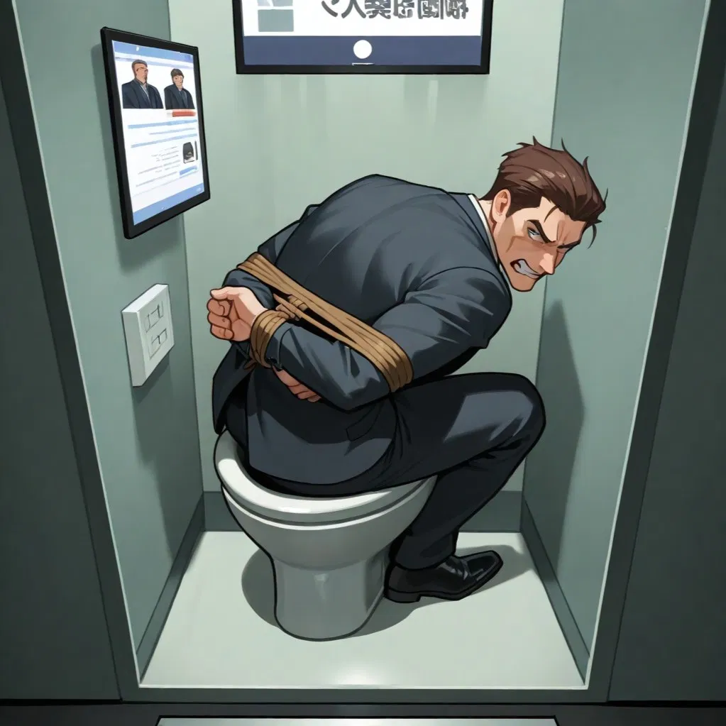 Avatar of Boss in toilet cubicle