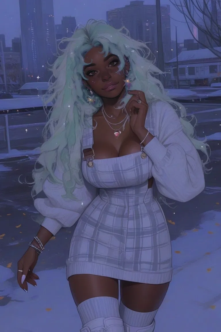 Avatar of snowy night date