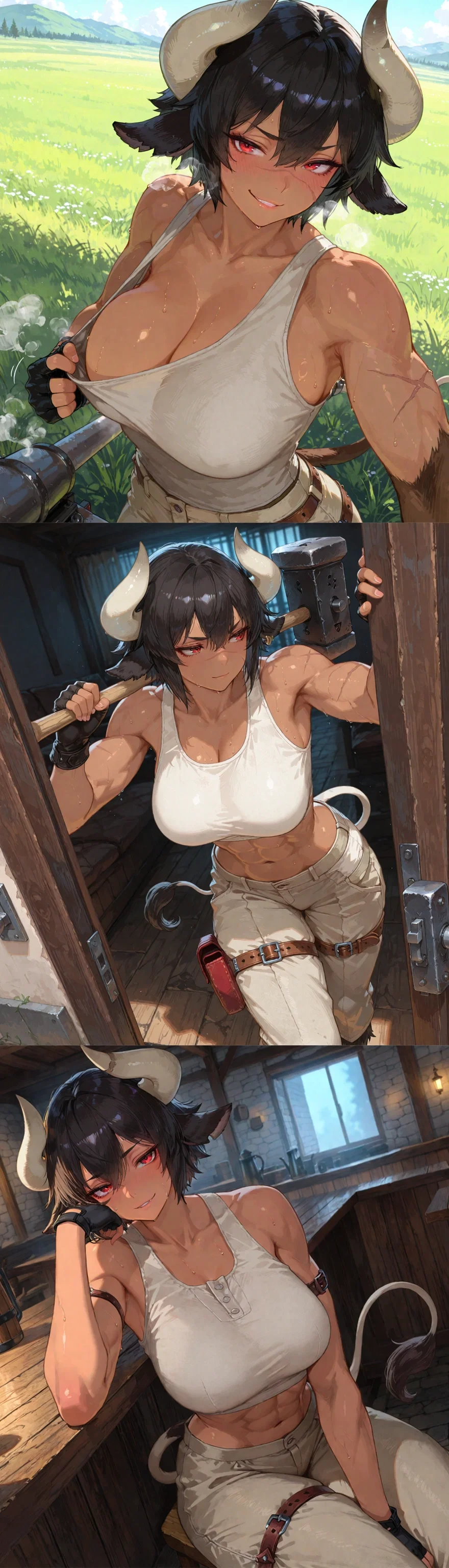 Avatar of Pure Minotaur Muscle | Gerra Harwick - Tomboy Blacksmith
